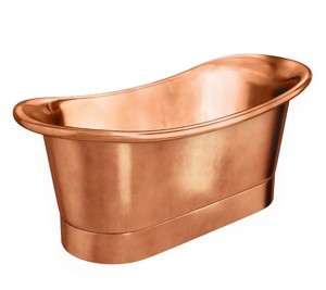 Baignoire autoportante en cuivre pur, design attrayant, fabrication artisanale, finition de qualité supérieure, à prix avantageux auprès de fabricants indiens - Product Image 6
