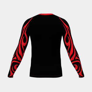 Rashguard à manches longues écologique |   Haut de compression anti-UV à séchage rapide en tissu polyester/spandex pour le surf et la natation - Product Image 5