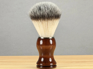 Ensemble de rasage pour homme, bol à savon en bois, brosse à barbe, rasoir de sécurité, coffret cadeau 3 pièces, USA, dernier design et logo personnalisé - Product Image 2