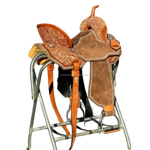 Selle de cheval de course Western Barrel exclusive de haute qualité pour l'équitation magnifiquement fabriquée à la main confortable équitation professionnelle - Product Image 1