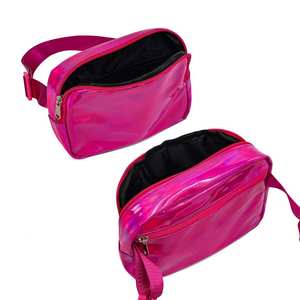 Bolso de Cintura Personalizado de Moda, PU con Brillantina, Poliéster, Diseño Floral, Unisex, Ecológico, Impermeable, Holográfico, Bandolera, para Correr - Product Image 2