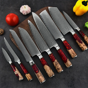 LEGACY BLADES Professional 67-Layer Damascus Chef <b>Knife</b> <b>Set</b> 9-Piece Resin Handle Handmade Razor <b>Sharp</b> Durable <b>Knives</b> - Product Image 4