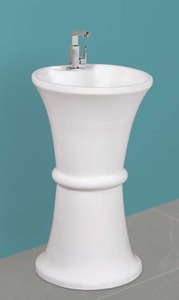 Lavabo de una pieza de fácil lavado manual, serie CARBO, tamaño 455x455x785mm - Product Image 2