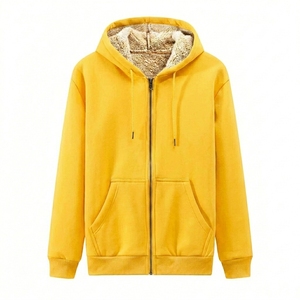 100% Cotton Terry Fabric Winter hoodie Hood Print Oversized hooded Heavy <b>weight</b> Zip up Hoodies Custom Hoodie Manufacturer - Product Image 4
