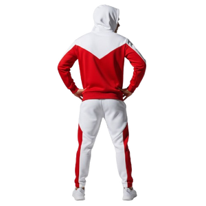 Ensemble de survêtement deux pièces personnalisé en gros pour hommes, grande taille, pour la gym et la course, survêtement pull-over de haute qualité pour hommes en promotion - Product Image 4