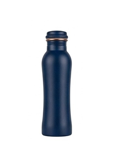 ขวดน้ำโลหะทองแดงแท้ รูปทรงโค้งมน สีเขียว ดีไซน์ลายพื้นผิว - Product Image 2