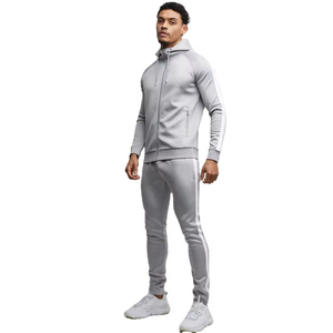 Fashion Cotton <b>Polyester</b> <b>Tracksuits</b> Sets Ankle Zipper Joggers Full Zips Hoodies Jackets <b>Tracksuit</b> for Gym Wear - Product Image 5