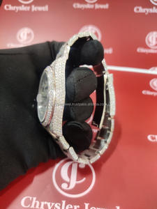 Montres mécaniques en acier inoxydable glacées pour hommes pour femmes haut de gamme luxe Bling Full Diamond Watch VVS Moissanite Hip Hop - Product Image 6