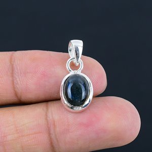 Diseño Personalizado, Joyería de Plata de Ley 925 y Piedras Preciosas, Labradorita Natural, Colgante Pulido Liso, Regalo de Cumpleaños - Product Image 5