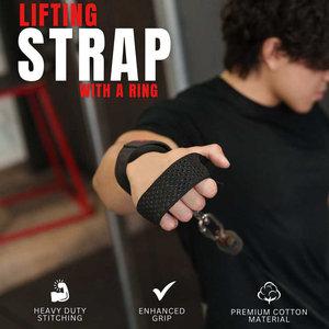 Non-Slip Silicone Grip Weightlifting Straps Private Label D <b>Ring</b> Buckle Gym Wrist Support Straps Bulk Supplier - Product Image 5