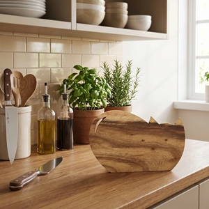 Planche à découper en bois de Suar naturel en forme de chat, qualité alimentaire, petit bloc à découper pour animaux, plateau à trancher en bois non verni, cuisine de Bali - Product Image 3