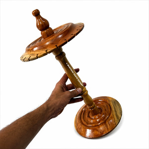 Dernier support de pendule de radiesthésie en bois poli fait à la main artisanat Reiki de qualité supérieure pour la décoration de la maison inde - Product Image 2