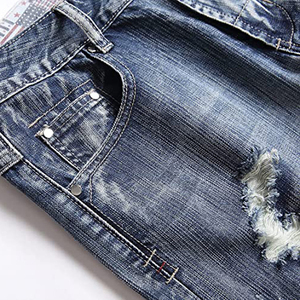 New Style <b>Jeans</b> Shorts for <b>Men</b> Ripped Denim <b>Jeans</b> Soft Breathable Distressed Boys Casual Wear Summer Denim Shorts Custom - Product Image 6