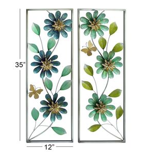 Conjunto de 2 Cuadros Metálicos Rectangulares Modernos para Decoración de Interiores de Comedor, Sala de Estar, Dormitorio y Hotel - Product Image 5