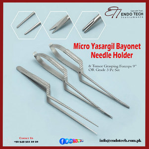 Portaagujas de Microcirugía Yasargil de Alta Precisión para Procedimientos Microquirúrgicos, Producto OEM Más Vendido en Neurocirugía - Product Image 6