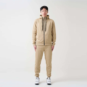 Nouvel ensemble de survêtement pour homme automne-hiver, deux pièces, sweat à capuche et pantalon, vêtements de sport en polaire, effet délavé, léger et chaud - Product Image 1