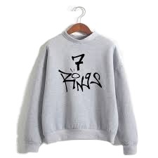 Sudadera Oversize Azul para Mujer con Estampado de Letras 1920, Cuello Alto, Corte Regular, Tejido de Algodón, Ecológica, Resistente al Viento, para Invierno - Product Image 5