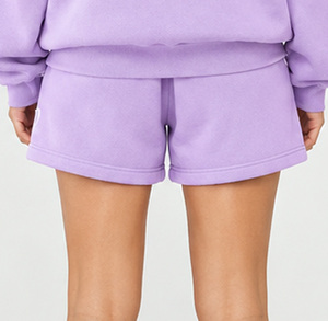 Personalized <b>Custom</b> Women Hoodie Shorts Set Polyester Cotton Casual Screen Printing Print OEM Lounge Matching Two Piece Winter - Product Image 6