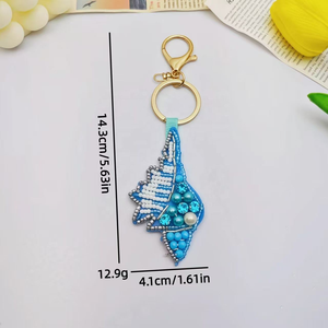 Fashion <b>bag</b> <b>charms</b> trendy beaded <b>bag</b> <b>charms</b> creative Diy Beaded Keychains marine organism beaded keychain - Product Image 2