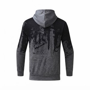 High Selling Custom Men's Hooded Tracksuit Set Digital <b>Print</b> Polyester Cotton Knitted Breathable Casual Autumn Wear Active wear - Product Image 4
