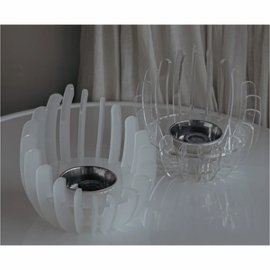 Brûleur d'encens moderne en acrylique, Mabkhara de luxe, support pour charbon et Oud Bakhoor, bol métallique arabe, décoration d'intérieur, brûleur d'arômes, ensemble Mubkhar - Product Image 1