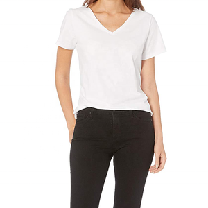 Camiseta Personalizada para Mujer, 100% Algodón, Corte Ajustado, Transpirable, 220g, Nuevo Diseño de Moda 2022 - Product Image 1
