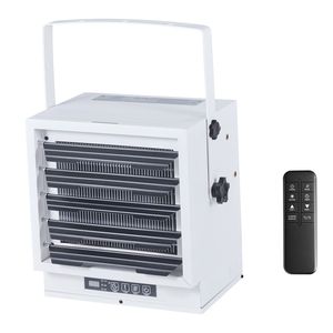 Riscaldatore Elettrico da Garage 10.000 Watt con Telecomando, Timer 10 Ore, Protezione da Surriscaldamento, Montaggio a Parete/Soffitto per Esterni - Product Image 1
