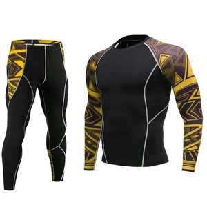 Venta al por mayor: Conjunto de Rash Guards para hombre con diseño moderno 2026, de secado rápido, ropa deportiva de compresión, uniformes sublimados para BJJ - Product Image 2