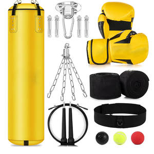 Fabriqué au Pakistan, sac de frappe de boxe en nylon robuste, réglable en hauteur, kit de qualité supérieure, poids lourd - Product Image 1