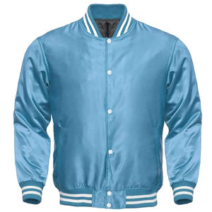 Chaqueta Varsity Moderna de Lona para Uso Casual Universitario, Ligera, Impermeable, Ecológica, Proveedor al por Mayor, Logotipo Frontal - Product Image 1