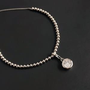 สร้อยข้อมือชาร์มประดับพลอยประจำเดือนเกิด เงินแท้ประดับเพทาย พลอยประจำเดือนเกิดเมษายน ของขวัญสำหรับผู้หญิง - Product Image 6