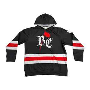 เสื้อฮู้ดดี้ผู้ชายสไตล์สตรีทแวร์ทรงโอเวอร์ไซส์ ผ้าฟลีซกันยับ พิมพ์ลายตัวอักษร ผลิตจากโพลีเอสเตอร์/คอตตอน - Product Image 1