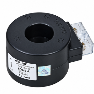 Transformateur de courant YOKINS 150/5A, CT 150A pour ampèremètre, CT encapsulé en polycarbonate rond RT30 avec bornes - Product Image 1