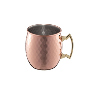 Eco-Friendly Pure Copper <b>Mugs</b> <b>Set</b> Of 4 Solid Copper Tankard Drinkware With Unique Engraved Grape Design Perfect For Barware - Product Image 3