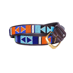 Ceintures de luxe en coton brodé, faites à la main, avec perles, motifs de perles de rocaille, tailles et couleurs personnalisables, logo personnalisé - Product Image 4