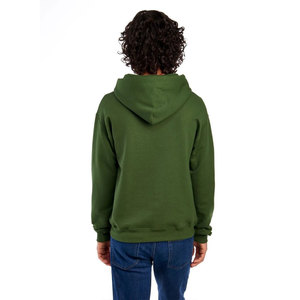 Sweat-shirt à capuche vert forêt pour homme, coupe classique, coton, couleur unie, design avec poche, vêtement d'automne - Product Image 2