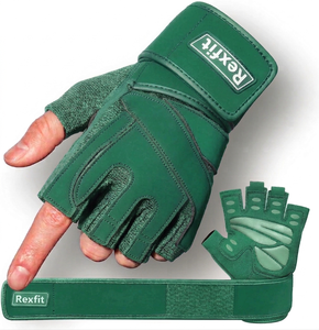 Gants d'entraînement confortables pour la musculation, la remise en forme et les sports de gym, gants de fitness professionnels Rexfit à demi-doigts - Product Image 4