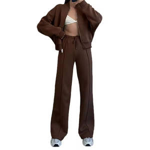 Ensemble de survêtement pour homme en coton 100% pour l'hiver, veste zippée décontractée, pantalon de survêtement en molleton, sweat-shirt à capuche, haute qualité - Product Image 6