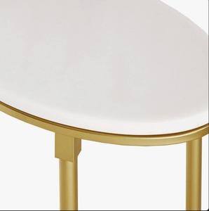 Designer Gold <b>Frame</b> Nesting Coffee Tables Marble Top Modern Side Table Set Living Room Furniture Affordable Price - Product Image 5