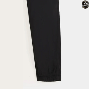 Pantalon de survêtement décontracté vintage pour homme de haute qualité, taille mi-haute élastique, en toile légère, couleur unie, tissage non tissé, fournisseur direct - Product Image 5