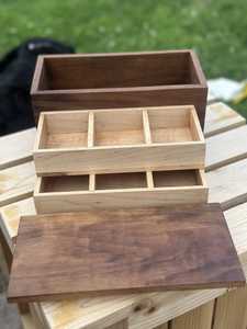 Eco Friendly Solid Wood Jewelry <b>Box</b> Multi Tier Jewelry Organizer with Sliding <b>Drawer</b> Ring Display Earring Holder <b>Storage</b> <b>Box</b> - Product Image 5