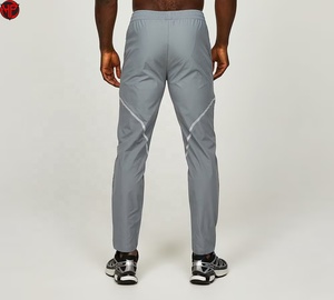 Ensemble de survêtement coupe-vent pour homme avec capuche, anti-transpiration, bande réfléchissante intégrale, en nylon, pour l'automne - Product Image 5