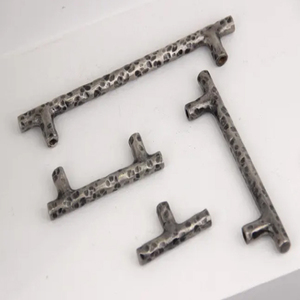 Hammered Metal <b>Bar</b> <b>Pulls</b> in Mosscast Texture Handmade Aluminum Cast Cabinet Handle Modern Metal Rectangle Door <b>Pull</b> Door Handle - Product Image 6