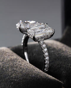 IGI/GIA Lab Grown Cut Diamond Vintage 14K Boda blanca/Anillo de compromiso Unisex Oro blanco fino para fiesta de aniversario-Worthy - Product Image 4