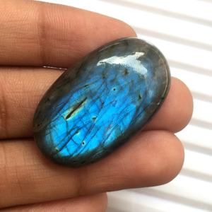 Cabujón de labradorita de Fuego Azul Y de alta calidad, forma mixta, joyería de arcoíris negro liso, increíble CAMBIO DE Color, mayorista Natural - Product Image 2