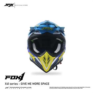 Le casque de motocross JPX Fox1 Motif X 41 offre une protection supérieure et un style audacieux pour une expérience de motocross ultime. - Product Image 1