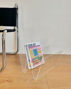 Elegant newspaper holder designer magazine organiser acrylic display rack durable magazine holder clear <b>book</b> rack - Product Image 6
