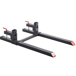 Nuove Forche per Pallet da 2000 Libbre con Morsetto, Lunghezza Totale 43 Pollici, Forche per Trattore Resistenti con Barra Stabilizzatrice Regolabile - Product Image 3