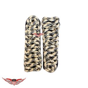 KEW Luxury Silver Black <b>Braided</b> German Epaulettes Bullion Thread Vintage Customizable Durable <b>Accessory</b> - Product Image 1