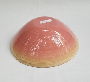 Cuencos grandes de bambú para ensalada, juegos de vajilla de color rosa y gris Natural, respetuosos con el medio ambiente, de la mejor calidad, de Vietnam - Product Image 4
